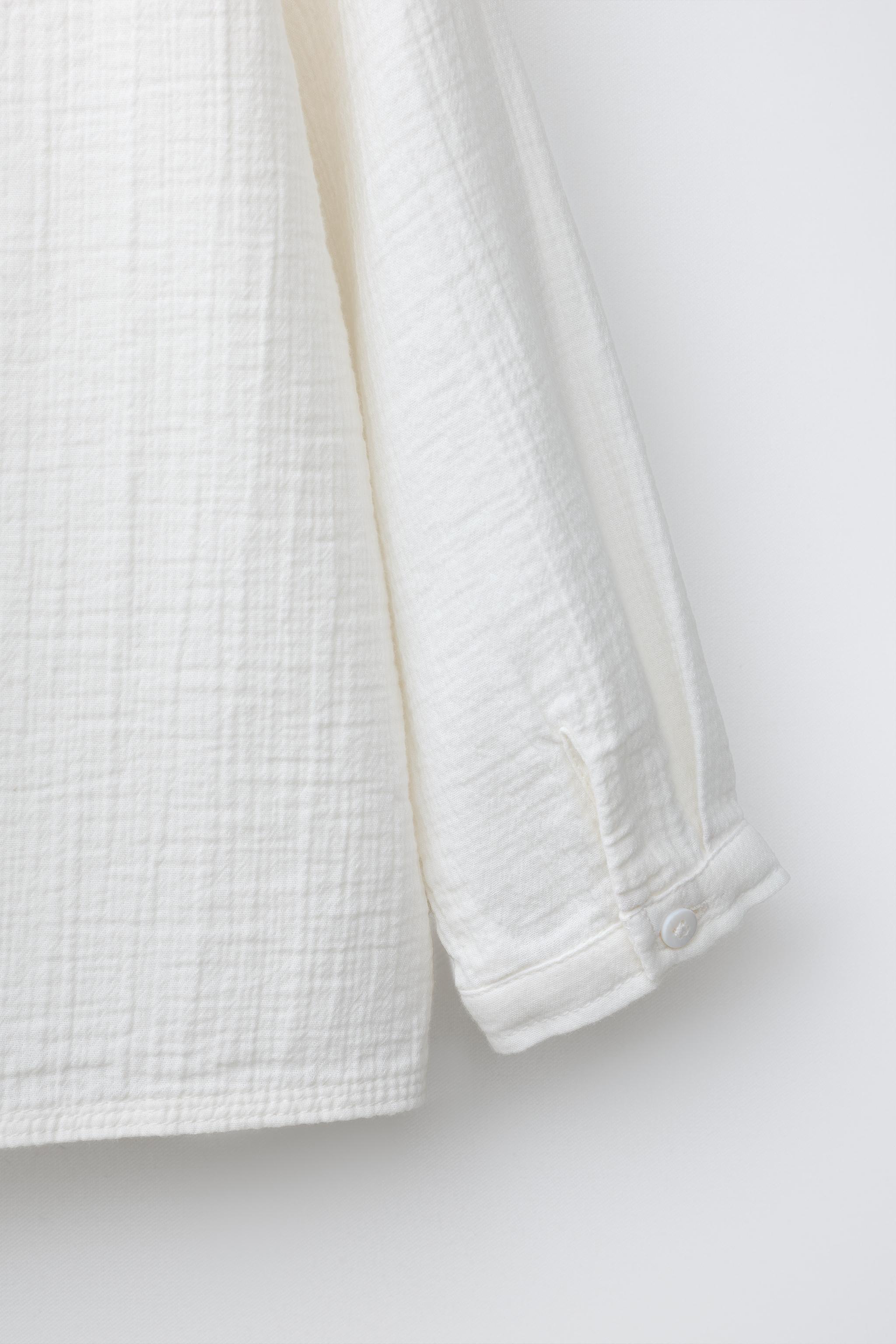CHEMISE STRUCTURÉE À COL MAO
